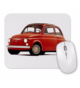Fiat 500 F vintage Mouse Pad