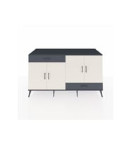 Kronos Konsol 5 Raflı 2 Çekmeceli 4 Kapaklı 176x59x99 Antrasit-Aytaşı/Antrasit
