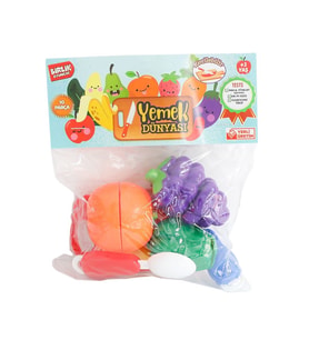 Nessiworld URT007-PVC-1AB KESİLEBİLEN SEBZE MEYVE 3 PCS