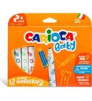 CARIOCA 42814 JUMBO YIKANABİLİR KEÇELİ BOYA KALEMİ 12'Lİ