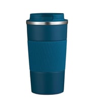 304 L Kilitli Çelik Mat Mavi 510 ml Kahve Termos Mug cin405mv