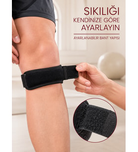 Sporcu Tendon Bandı Ayarlanabilir Diz Destek Bandı Koşu Fitness Egzersiz