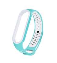 Xiaomi Mi Band 5 Uyumlu Kordon Silikon Esnek Yumuşak Delikli Spor KRD-02 Kayış