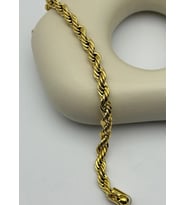 22K Altın Kaplama Kalın Burgu  Bileklik - 25-22k129 (Gold)
