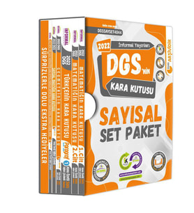 DGS’nin Kara Kutusu SAYISAL Set Paket Konu Özetli Dijital Çözümlü Çıkmış Soru Ba