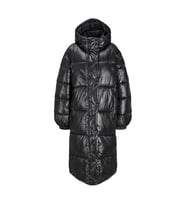 JJXX 12236546 Jxpearl Shine Puffer Long Ceket Siyah