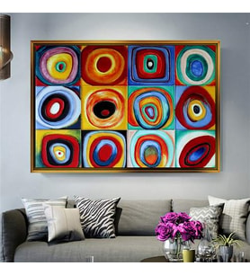 Altın Çerçeveli dekoratif tablo l567 (Gold)