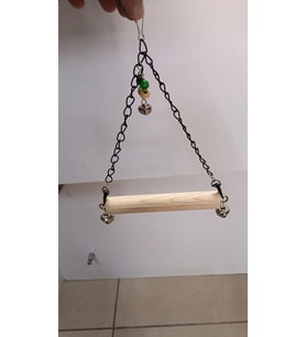 Netx Kuş Oyuncak Zincir Askı Tünek 22x17 cm Muhabbet ve Paraket için uygundur
