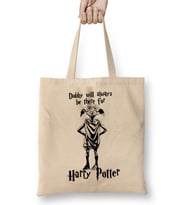 Dobby Özel Tasarım Harry Potter Bez Çanta Uzun Saplı
