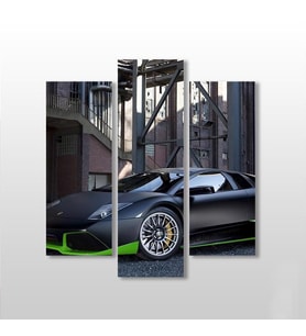 Lamborghini Araba   Kanvas Tablo 129x140cm (Karışık)