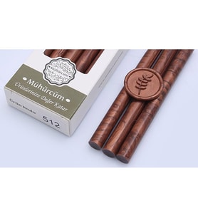 Mühür Mumu Çubuk 11mmx120mm 10 lu Paket Model: 512 KOYU BRONZ MAT