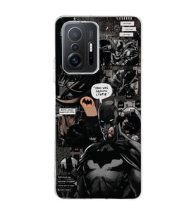 Xiaomi Mi 11T - 11T Pro Uyumlu Batman Aesthetic Tasarımlı Şeffaf Telefon Kılıfı