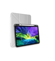 Samsung Galaxy Tab A9 Plus Kılıf Kalemlikli Mars Tablet Kılıfı - Gri