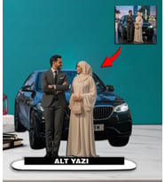 Kendi Aracınızla Size Özel Arabalı Karikatür Biblo model 13