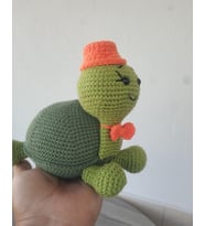 Amigurumi Sevimli Kaplumbağa - Örgü Oyuncak Tosbik / Çocuk Hediyesi