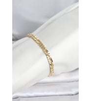CM 14K Gold Renk Kalın Zincir Model Kadın Bileklik - TJ-BB8304