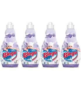 Bingo Soft Çamaşır Yumuşatıcı Konsantre 1440ML Sensitive (Hipoalerjenik) (4 Lü Set)