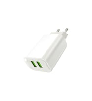 2.6A Çift USB Şarj Adaptörü Dual USB Telefon Şarj Başlığı (Beyaz)