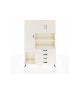 Arges Gardrop 7 Raflı 4 Çekmeceli 3 Kapaklı 132x30x195 Aytaşı-Aytaşı