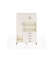 Arges Gardrop 7 Raflı 4 Çekmeceli 3 Kapaklı 132x30x195 Aytaşı-Aytaşı