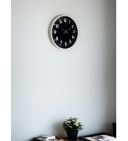 36 Cm Krem Zarif Duvar Saati (Standart)