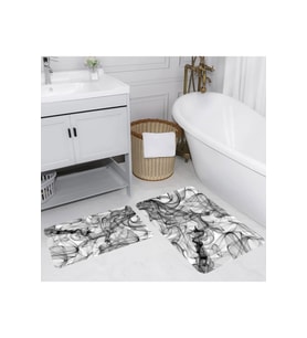 Eliana Home Baskılı 2'li Banyo Paspas Takımı RVG5151
