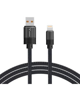 Lightning Hızlı Şarj ve Data Kablosu 1 mt Örgü Tip Kırılmaz Kablo