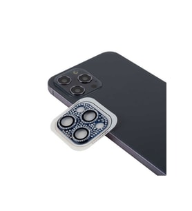 Apple iPhone 12 Pro Max Uyumlu Zore CL-08 Kamera Lens Koruyucu (Mavi)