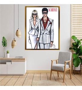 Altın  Çerçeveli tablo ss1235