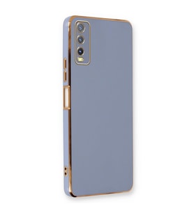 Microsonic Vivo Y20 Kılıf Olive Plated Lavanta Grisi