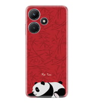 Infınix Hot 30i Kılıf Resimli Desenli Silikon Platinium Series Sleeping Panda 1810