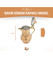 BAKIR SÜRAHİ DESENLİ MODEL BAKIR RENK