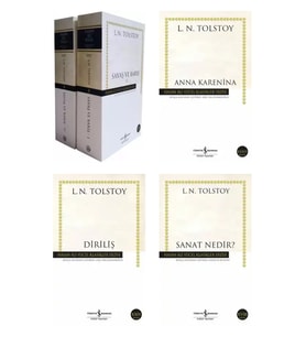 İş Bankası L.N. Tolstoy Savaş ve Barış Anna Karenina Diriliş ve Sanat Nedir? 4lü Set