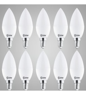 ZMR 120/B.30 12’li 7W Buji LED Ampul 3000K Günışığı E14 Duy Enerji Tasarruflu ve Uzun Ömürlü Aydınlatma