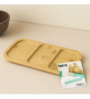 Bambu 3 Bölmeli Sunum Tepsisi 25x14 cm
