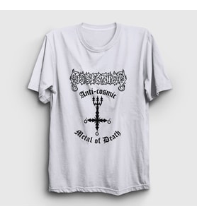 Presmono Unisex Beyaz Anti Cosmic Dissection T-Shirt 437778tt (Beyaz)