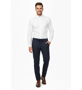 Erkek Kışlık Jogger Regular Fit Pantolon 1256 BGL-ST04973 (Lacivert)