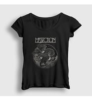 Presmono Kadın Siyah Myth Mastodon T-Shirt 163497tt