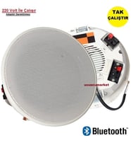Alçıpan Tavan Hoparlör Bluetooth Özellikli (220 Volt Bağla Çalıştır)