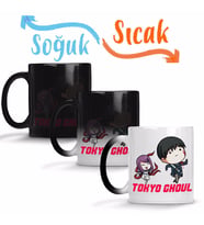 Tokyo Ghoul Kaneki Correndo Sihirli Kupa Bardak Porselen