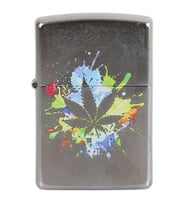 Zippo Çakmak Leaf Splat Design