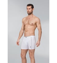 Namaldı Erkek Modal Likralı Biyeli Boxer 197 - 3 Adet (Beyaz)