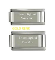 Isim Charm Gold Baş Harf Charm Tarih Charm Isminizi Yazdırın 2 Adet Fmaccesories