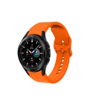 Samsung Galaxy Watch 4 Classic 42mm Uyumlu Kordon Silikon Spor Görünümlü Esnek Yumuşak KRD-50 Kayış