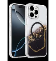 Onegif iPhone 16 Pro Max Lotus Simli Magsafe Kapak - Siyah