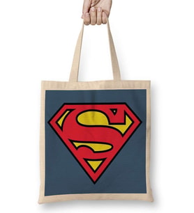 Supermen Bez Çanta Uzun Saplı