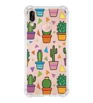 PrintiFy Huawei Mate 20 Lite Uyumlu Water Color 4 Baskılı Şeffaf Köşe Korumalı Antişok Kılıf