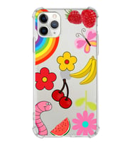 PrintiFy Apple iPhone 11 Pro Uyumlu Water Color 5 Baskılı Şeffaf Köşe Korumalı Antişok Kılıf