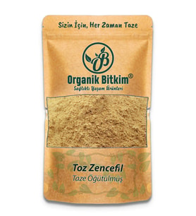 Organik Bitkim Zencefil Toz (Öğütülmüş) 500 gr