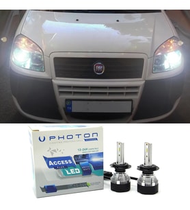 Fiat Doblo D2 Led Xenon Kısa Far Ampulü H7 Access Yeni Seri Beyaz 2000-2010